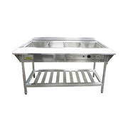 Adcraft EST-240 57 1/4" Hot Food Table w/ (4) Wells & Undershelf, 208 240v/1ph
