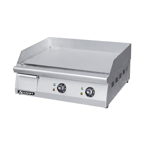 Adcraft GRID-24 24" Electric Griddle w/ Thermostatic Controls - 3/8" Steel Plate, 208-240v/1ph