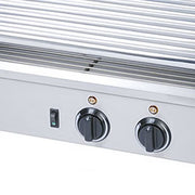 MoTak HDRG2 18 Hot Dog Roller Grill w/ Manual Controls - Flat Top, 120v