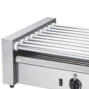 MoTak HDRG3 24 Hot Dog Roller Grill w/ Manual Controls - Flat Top, 120v