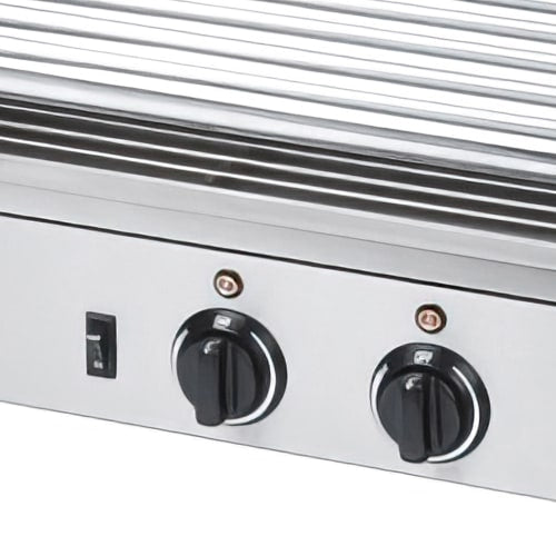 MoTak HDRG3 24 Hot Dog Roller Grill w/ Manual Controls - Flat Top, 120v