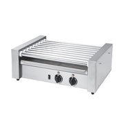MoTak HDRG3 24 Hot Dog Roller Grill w/ Manual Controls - Flat Top, 120v