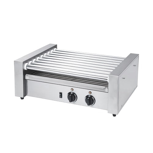 MoTak HDRG3 24 Hot Dog Roller Grill w/ Manual Controls - Flat Top, 120v