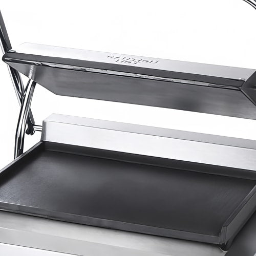 Adcraft SG-811E/F Single Commercial Panini Press w/ Cast Iron Smooth Plates, 120v