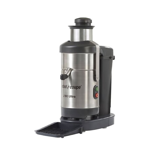 Robot Coupe J100 Table Top Centrifugal Juicer w/ 7 2/5 qt Waste Container & Auto Feed