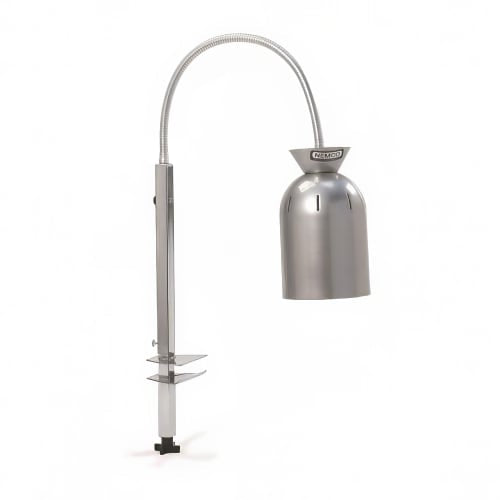 Nemco 6004-4 1 Bulb Gooseneck Heat Lamp w/ Flexible Clamp Arm, Steel/Aluminum, 120v