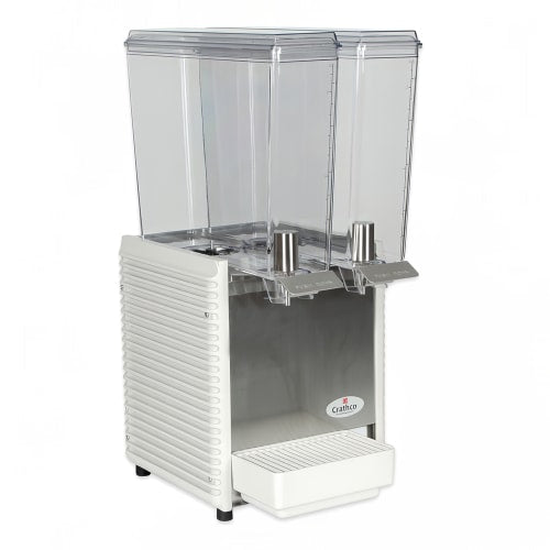 Crathco E29-4 11 1/4" MiniTwin PreMix Cold Beverage Dispenser w/ (2) 2 2/5 gal Bowls, 115v