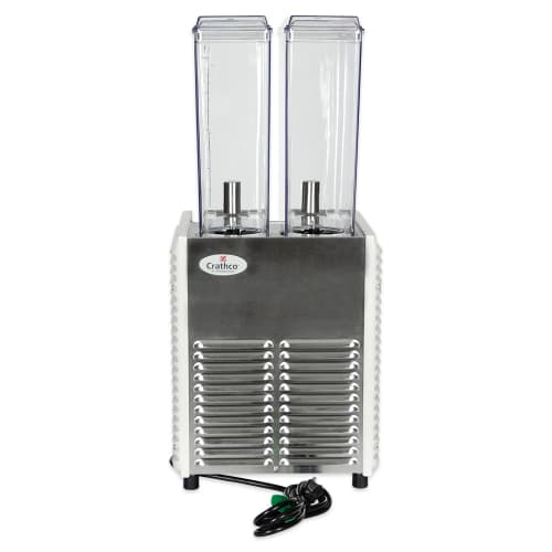 Crathco E29-4 11 1/4" MiniTwin PreMix Cold Beverage Dispenser w/ (2) 2 2/5 gal Bowls, 115v