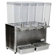 Crathco E49-3 Refrigerated Drink Dispenser w/ (4) 2 2/5 gal Bowls, Pre Mix, 115v