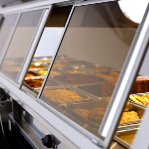 Alto-Shaam ED3-72 72" Full Service Countertop Heated Display Case - 240v