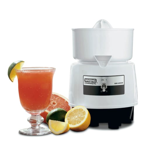 Waring BJ120C Compact Citrus Bar Juicer w/ Lift-Off Bowl & 1 liter Serving Container