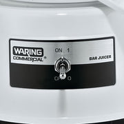 Waring BJ120C Compact Citrus Bar Juicer w/ Lift-Off Bowl & 1 liter Serving Container