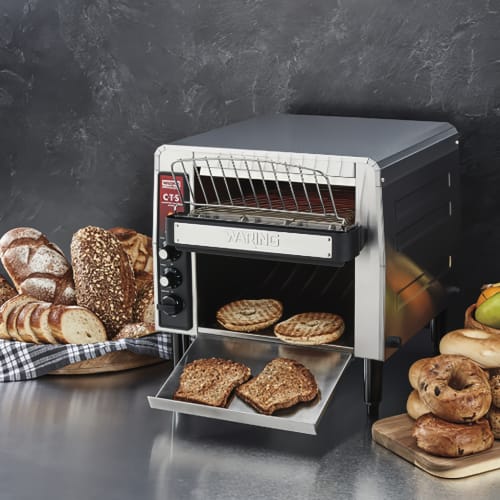 Waring CTS1000B Conveyor Toaster - 1000 Slices/hr w/ 2" Product Opening, 208v/1ph