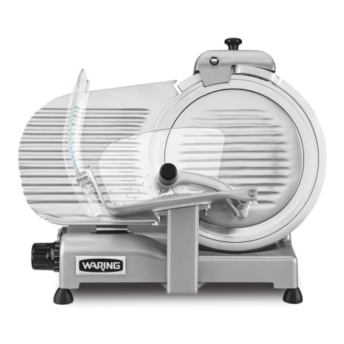 Waring WCS300SV Manual Meat & Cheese Slicer w/ 12" Blade, Belt Driven, Aluminum, 1 hp