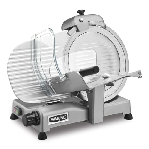 Waring WCS300SV Manual Meat & Cheese Slicer w/ 12" Blade, Belt Driven, Aluminum, 1 hp