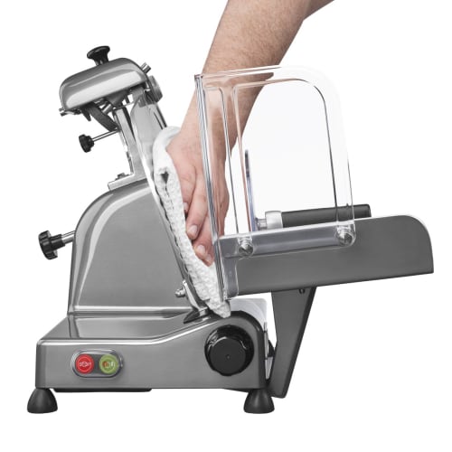 Waring WCS300SV Manual Meat & Cheese Slicer w/ 12" Blade, Belt Driven, Aluminum, 1 hp