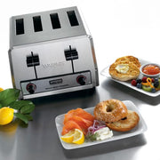 Waring WCT805B Slot Toaster w/ 4 Slice Capacity & 1 1/8"W Product Opening - 208v