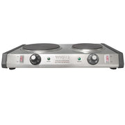 Waring WDB600 19 3/4" Electric Hotplate w/ (2) Burners & Infinite Controls, 120v