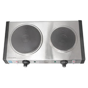 Waring WDB600 19 3/4" Electric Hotplate w/ (2) Burners & Infinite Controls, 120v