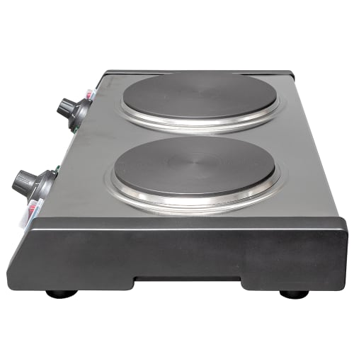 Waring WDB600 19 3/4" Electric Hotplate w/ (2) Burners & Infinite Controls, 120v