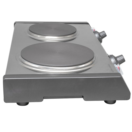 Waring WDB600 19 3/4" Electric Hotplate w/ (2) Burners & Infinite Controls, 120v