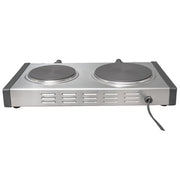 Waring WDB600 19 3/4" Electric Hotplate w/ (2) Burners & Infinite Controls, 120v