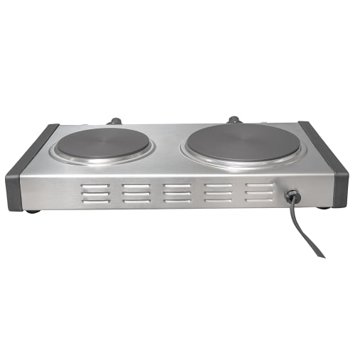 Waring WDB600 19 3/4" Electric Hotplate w/ (2) Burners & Infinite Controls, 120v