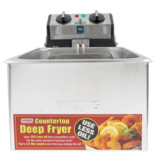Waring WDF75RC Countertop Electric Fryer - (1) 8 1/2 lb Vat, 120v