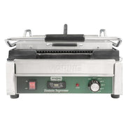 Waring WDG250T Double Commercial Panini Press w/ Cast Iron Grooved & Smooth Plates, 120v