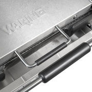 Waring WDG250T Double Commercial Panini Press w/ Cast Iron Grooved & Smooth Plates, 120v