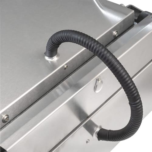 Waring WDG250T Double Commercial Panini Press w/ Cast Iron Grooved & Smooth Plates, 120v