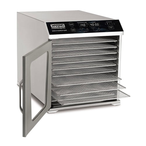 Waring WDH10 10 Tray Countertop Commercial Dehydrator w/ Glass Door