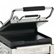 Waring WFG150 Single Commercial Panini Press w/ Cast Iron Smooth Plates, 120v