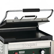 Waring WFG250 Single Commercial Panini Press w/ Cast Iron Smooth Plates, 120v