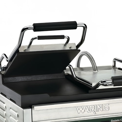 Waring WFG300 Double Commercial Panini Press w/ Cast Iron Smooth Plates, 240v/1ph