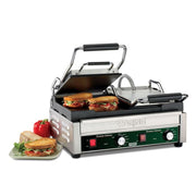 Waring WFG300 Double Commercial Panini Press w/ Cast Iron Smooth Plates, 240v/1ph