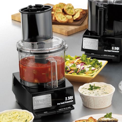 Waring WFP11S 1 Speed Batch/Bowl Food Processor w/ 2 1/2 qt Bowl, 120v