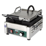 Waring WPG150 Single Commercial Panini Press w/ Cast Iron Grooved Plates, 120v