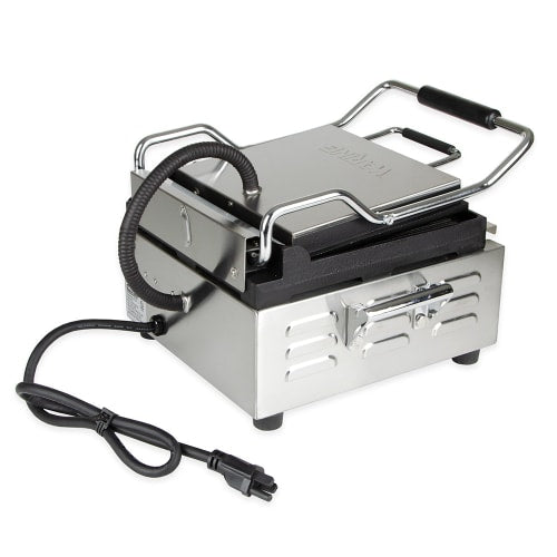 Waring WPG150 Single Commercial Panini Press w/ Cast Iron Grooved Plates, 120v