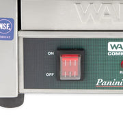 Waring WPG150 Single Commercial Panini Press w/ Cast Iron Grooved Plates, 120v
