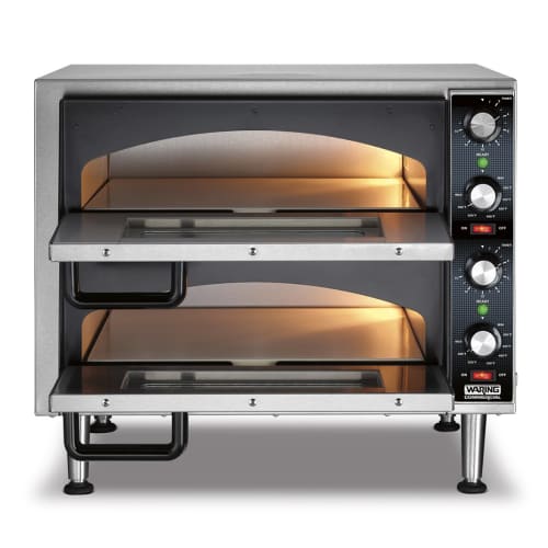 Waring WPO350 Countertop Double Multi-Purpose Deck Oven - 240v