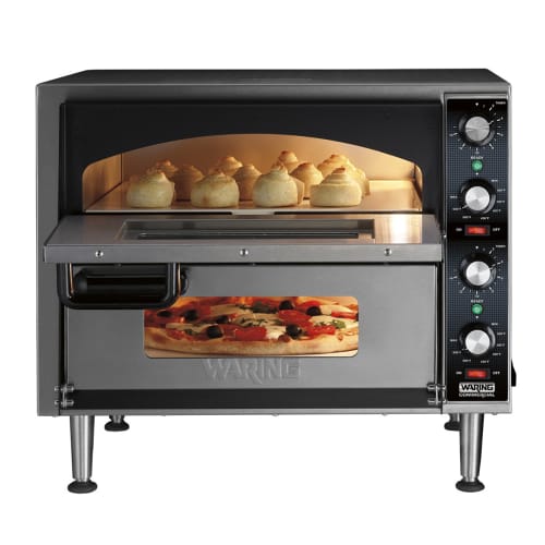 Waring WPO350 Countertop Double Multi-Purpose Deck Oven - 240v