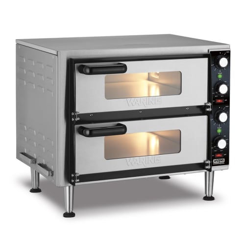 Waring WPO350 Countertop Double Multi-Purpose Deck Oven - 240v