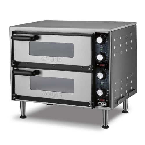 Waring WPO350 Countertop Double Multi-Purpose Deck Oven - 240v