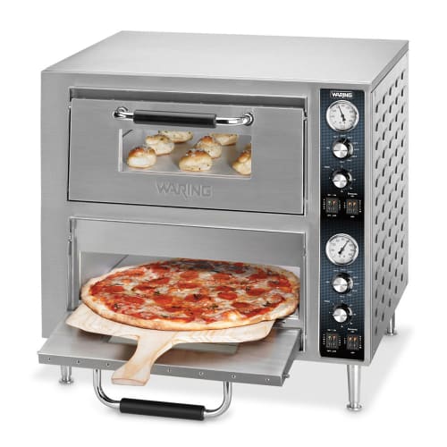 Waring WPO750 Countertop Double Multi-Purpose Deck Oven - 240v