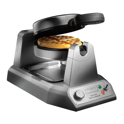 Waring WW180X Single Classic Belgian Waffle Maker w/ Cast Aluminum Grids, 1200W