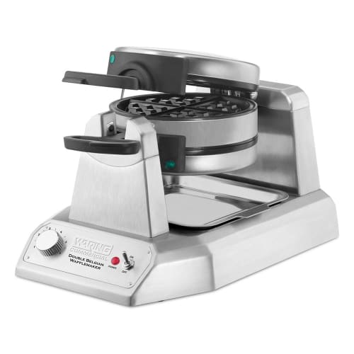Waring WW200 Double Classic Belgian Waffle Maker w/ Cast Aluminum Grids, 1400W