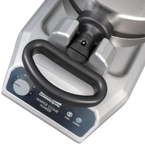 Waring WWCM180 Single Waffle Cone Maker w/ Embedded Heating Element & Extra-Deep Drip Pan