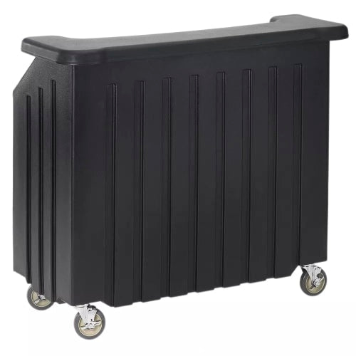 Cambro BAR540110 54" Cambar Portable Bar - 80 lb Ice Sink, Speed Rail, Black
