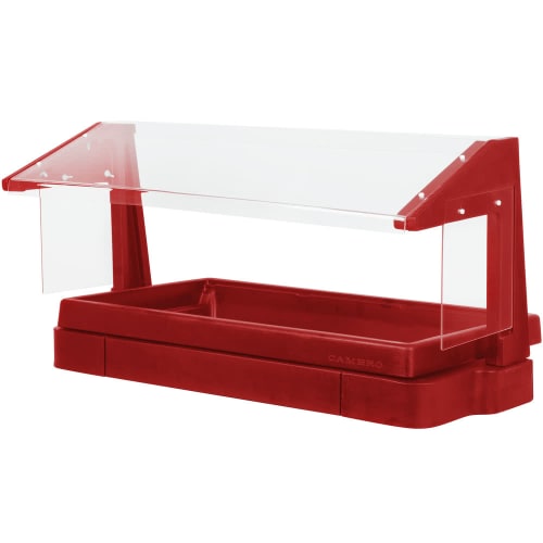 Cambro BBR480158 37 5/16" Cold Food Bar - (3) Pan Capacity, Table Top, Hot Red